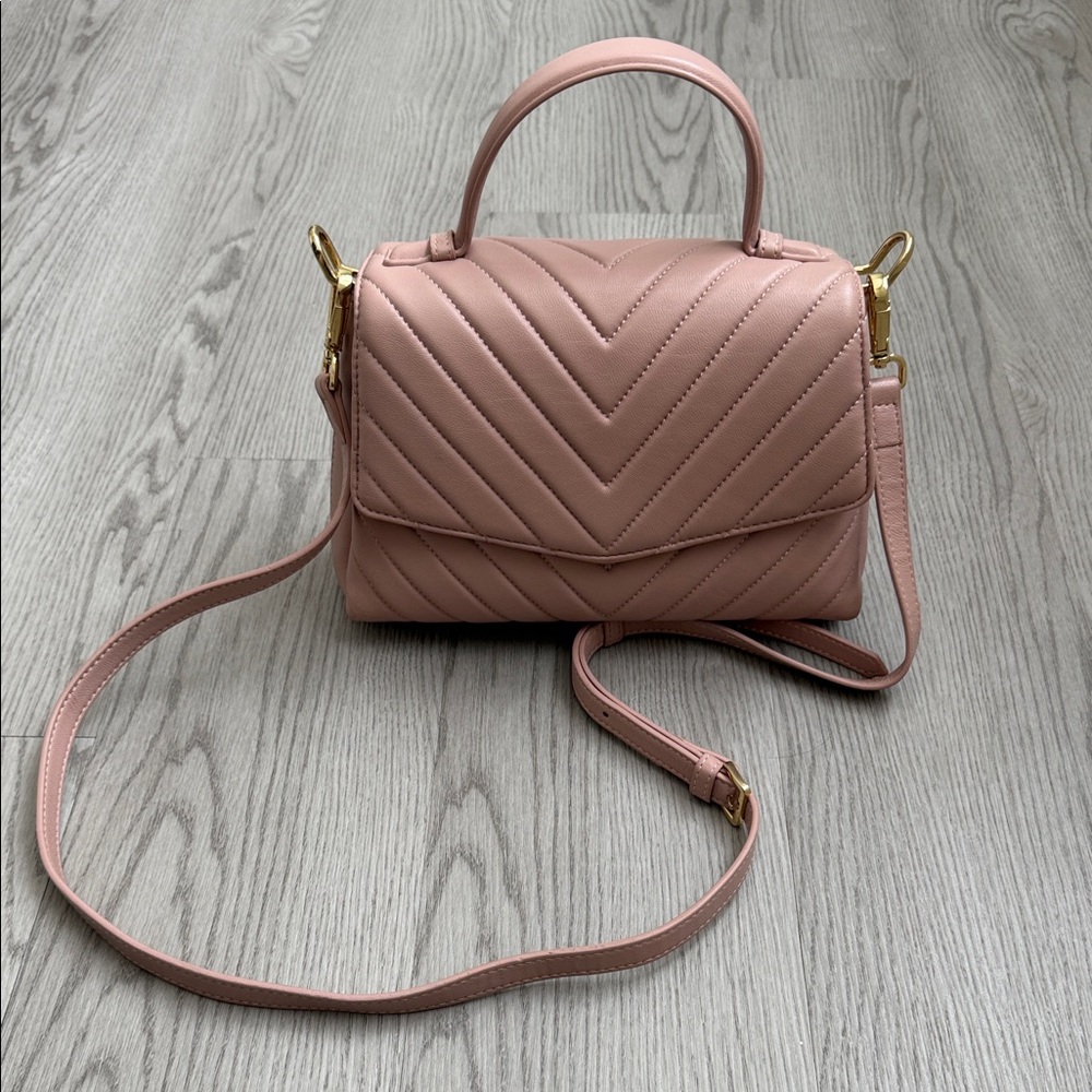 Quince - Italian Leather Quilted Top Handle Satchel 👛🩰🎀